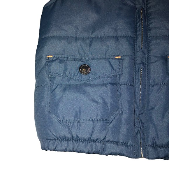 Toddle sz 4T Puffer Vest by Genuine Kids for Oshkosh in Navy Blue 2 Tone - Picture 4 of 8